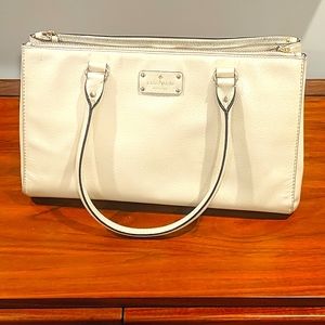 Kate Spade white/cream oversized tote bag